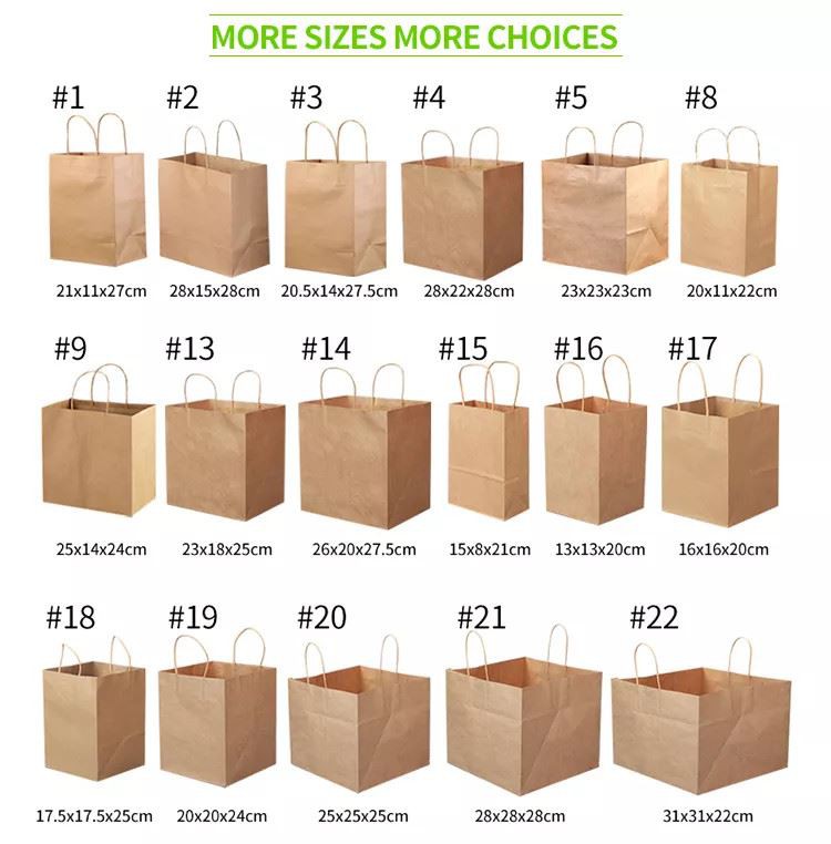 Custom packing Paper Bags