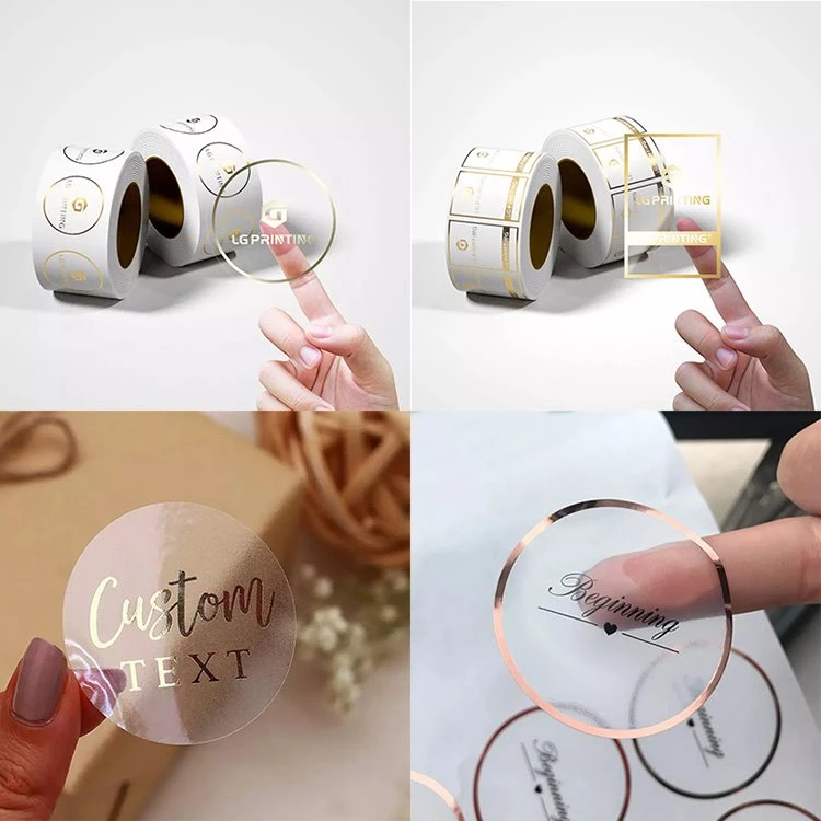 Advantage of CLear Gold Foil Sticker